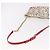 Borsa a Spalla Christian Louboutin in Pelle Bianca e Rossa Auth bs35872 Bianco Rosso - vista 7