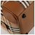 Borsa Boston Burberrys Nova Check in tela Beige Gold Auth 187178A D'oro - vista 11