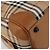 Borsa Boston Burberrys Nova Check in tela Beige Gold Auth 187178A D'oro - vista 13