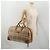 Borsa Boston Burberrys Nova Check in tela Beige Gold Auth 187178A D'oro - vista 22