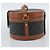 Céline BORSA CELINE Tambour Shoulder Bag in tela Macadam Triomphe PVC Nero Oro Auth 189888SM D'oro - vista 5