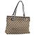 Bolso Tote GUCCI GG Canvas Beige Oro 120837 Auth ep14970 Dorado