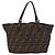 Borsa a Mano FENDI Zucca Canvas Nero Marrone Auth 189369 - vista 3