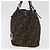 Borsa a Mano FENDI Zucca Canvas Nero Marrone Auth 189369 - vista 4