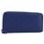 LOUIS VUITTON Taurillon Clemence Monogram Zippy Wallet Blue M80791 Auth 189644