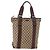 Borsa Tote GUCCI GG Supreme Web Sherry Line Beige Argento 131186 Auth BA13747A - vista 2