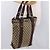 Borsa Tote GUCCI GG Supreme Web Sherry Line Beige Argento 131186 Auth BA13747A - vista 23