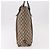 Borsa Tote GUCCI GG Supreme Web Sherry Line Beige Argento 131186 Auth BA13747A - vista 4