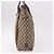 Borsa Tote GUCCI GG Supreme Web Sherry Line Beige Argento 131186 Auth BA13747A - vista 5