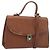 Bolso Burberry de cuero 2way Marrón Oro Auth ep14918 Castaño Dorado