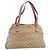 Bolsa Tote GUCCI GG Canvas Bege Dourado 163288 Auth 189663