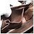 Céline Borsa a Spalla CELINE Horse Carriage in Pelle Marrone Scuro Oro Auth 189835A D'oro - vista 19