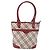 BURBERRY Nova Check Tote Bag Canvas Beige Silver Auth ka4974A Silber - Ansicht 2