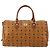 Bolso Boston MCM Vicetos de cuero marrón oro Auth 189352 Castaño Dorado - vista 2