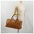 Bolso Boston MCM Vicetos de cuero marrón oro Auth 189352 Castaño Dorado - vista 22