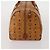 Bolso Boston MCM Vicetos de cuero marrón oro Auth 189352 Castaño Dorado - vista 4