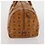 Bolso Boston MCM Vicetos de cuero marrón oro Auth 189352 Castaño Dorado - vista 5