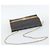 Bolsa de ombro com corrente Christian Dior Honeycomb Canvas PVC Preto Ouro Auth 189935 Dourado - vista 7