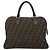 Borsa a Mano FENDI Zucca Canvas Nero Marrone Auth ka4970 - vista 3