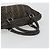 Borsa a Mano FENDI Zucca Canvas Nero Marrone Auth ka4970 - vista 7