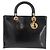 Bolso Christian Dior de charol negro y oro Auténtico bs35940 Dorado - vista 2