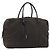 FENDI Zucchino Canvas Boston Bag Dunkelbraun Silber Auth 188276