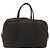 FENDI Zucchino Canvas Boston Bag Dunkelbraun Silber Auth 188276 - Ansicht 3