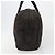 FENDI Zucchino Canvas Boston Bag Dunkelbraun Silber Auth 188276 - Ansicht 4