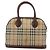 Borsa a mano Burberrys Nova Check PVC Beige Oro Auth ep15040 D'oro - vista 3