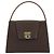 Céline Borsa CELINE Macadam Canvas PVC Pelle Marrone Oro Auth 189671 D'oro - vista 2