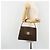 Céline Borsa CELINE Macadam Canvas PVC Pelle Marrone Oro Auth 189671 D'oro - vista 24