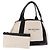 BALENCIAGA Cabas M Tote Bag Navy aus Canvas und Leder Ivory Silver 339933 Auth 190340