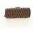 Borsa Christian Dior Trotter Canvas Romantic PVC Marrone Argento Auth 189127M - vista 10
