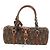 Borsa Christian Dior Trotter Canvas Romantic PVC Marrone Argento Auth 189127M - vista 2