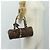 Borsa Christian Dior Trotter Canvas Romantic PVC Marrone Argento Auth 189127M - vista 26