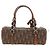 Borsa Christian Dior Trotter Canvas Romantic PVC Marrone Argento Auth 189127M - vista 3