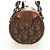 Borsa Christian Dior Trotter Canvas Romantic PVC Marrone Argento Auth 189127M - vista 4