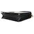 Borsa con patta a catena e logo triangle in Saffiano nero Prada - vista 6