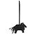 Hermès Black Milo Pele de Cordeiro com Tachas Grigri Rodeo Robeo Rock Charm PM - vista 2