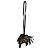 Hermès Black Milo Pele de Cordeiro com Tachas Grigri Rodeo Robeo Rock Charm PM - vista 4
