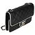 Chanel 26P Black White gesteppte Lammhaut Schultertasche mit CC-Resin-Verschluss Schwarz Weiß - Ansicht 4