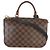 Louis Vuitton Black Damier Ebene Canvas Beaumarchais Marrone - vista 2