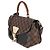 Louis Vuitton Black Damier Ebene Canvas Beaumarchais Marrone - vista 3