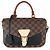 Louis Vuitton Black Damier Ebene Canvas Beaumarchais Marrone - vista 8