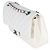 Timeless Borsa Chanel White Quilted Caviar Rainbow Medium Classic Double Flap Bianco - vista 3