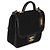 Timeless Borsa Chanel Black Tweed Patent School Memory Mini Top Handle Flap Bag Nero - vista 4