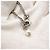 Collana di perle finte Chanel Coco Mark Argento - vista 7