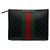 Clutch Gucci Sherry Line Nero Rosso Verde