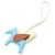 Hermès Hermes Rodeo Pegasus PM Charm Accessoire Braun Blau Golden Gelb  - Ansicht 1