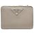 Cartera de piel de becerro de Prada Gris